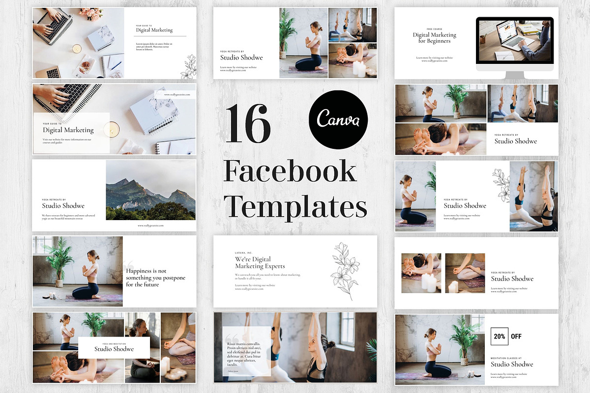 16 Facebook Cover Templates Canva, a Social Media Template by Paperweight Memories (Photo 1 of 6)