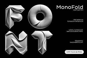 MonoFold Font, a Sans Serif Font by Handmadefont