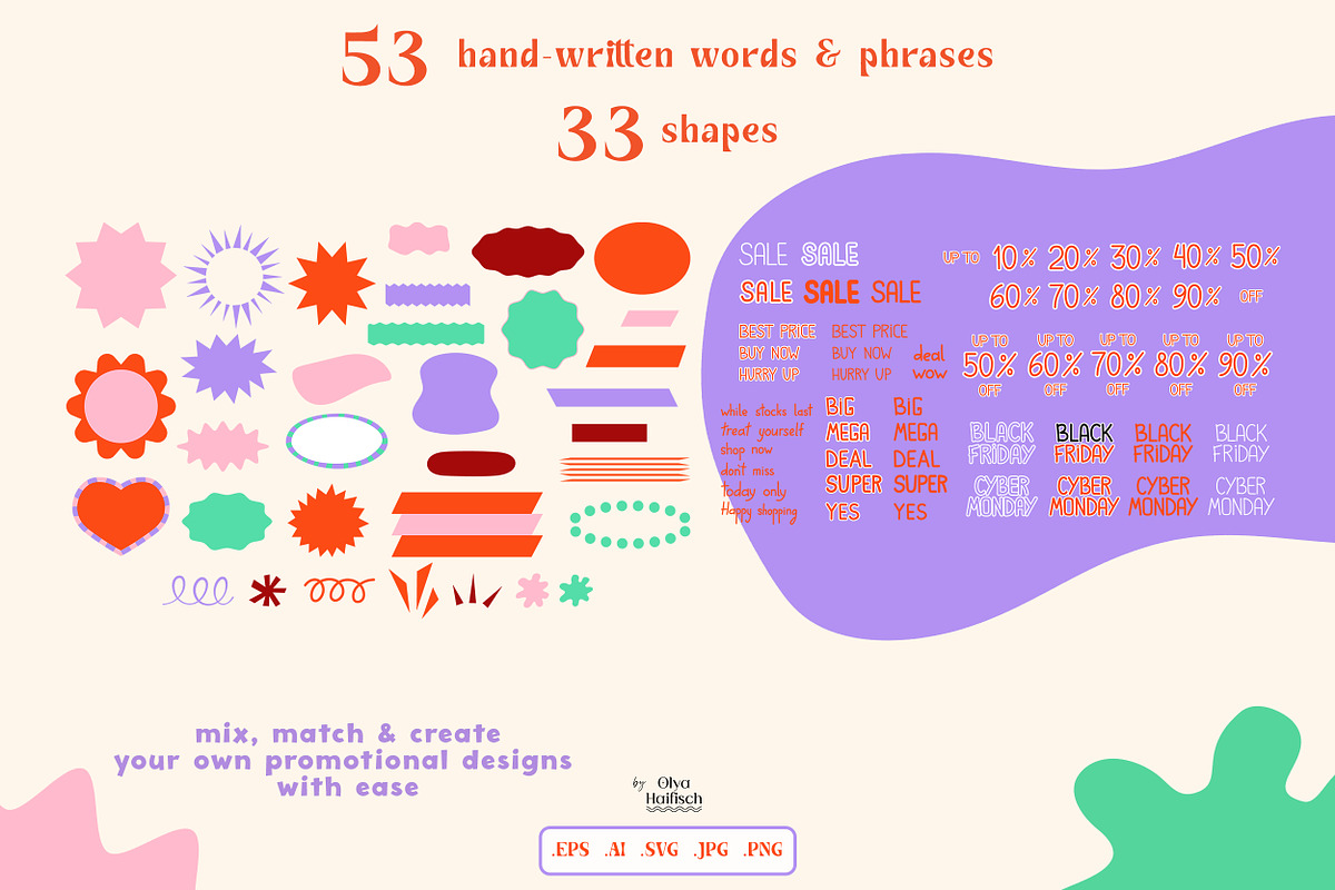 Sale Season Graphics & Patterns, an Object Graphic by Olya Haifisch (Photo 12 of 16)