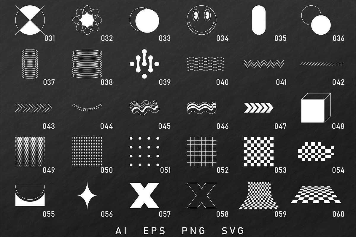 180 abstract vector shapes, an Object Graphic by Valeria Soloveva (Photo 3 of 7)