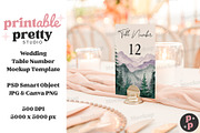 Verona Sunset Table Number Mockup, a Product Mockup by Printable Pretty Studio (Thumbnail 4 of 10)