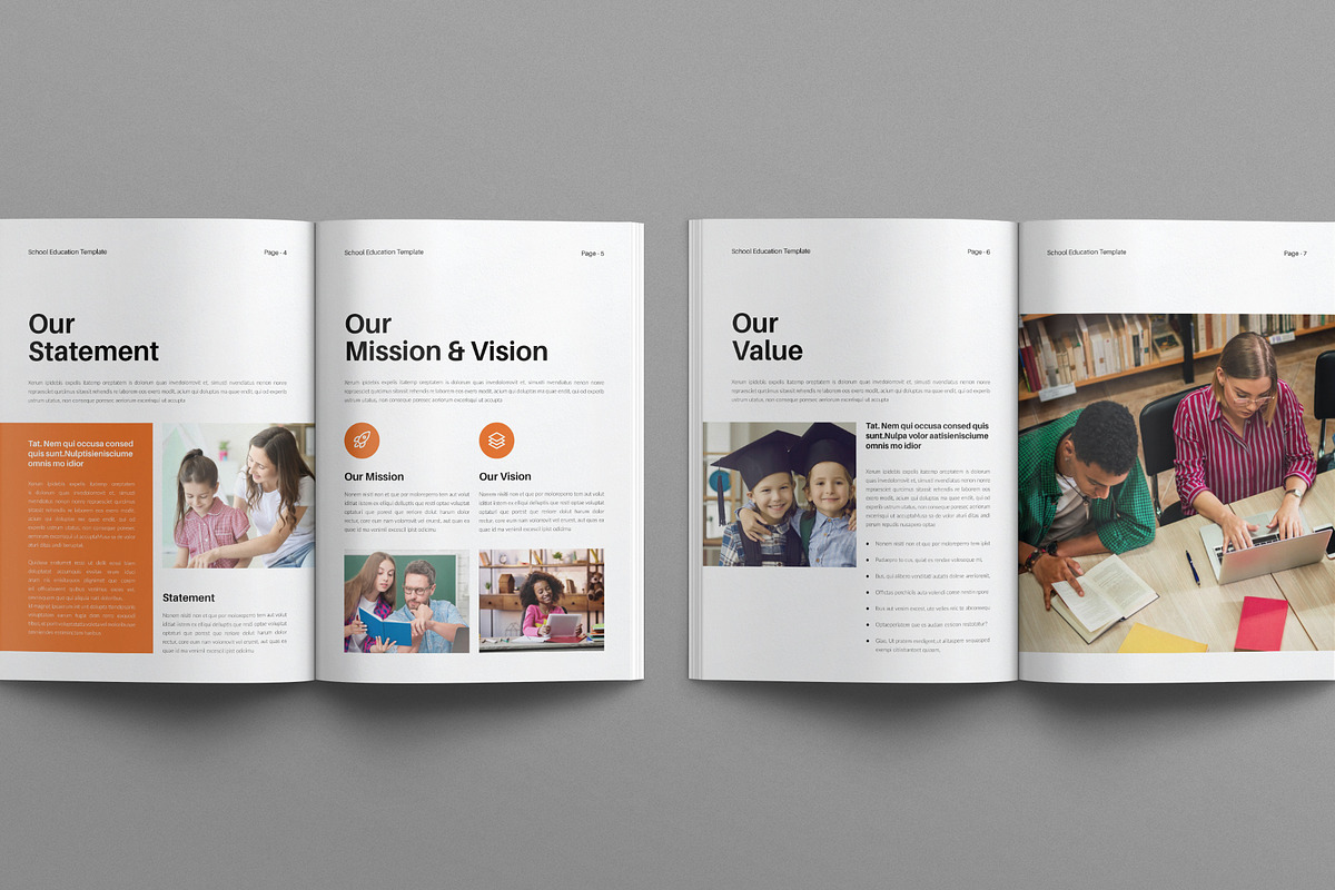 Education Template, a Brochure Template by E-Type (Photo 3 of 7)