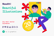 Waaahh! Illustration Kit, a Templates & Theme by ls-illustrations (Thumbnail 1 of 6)