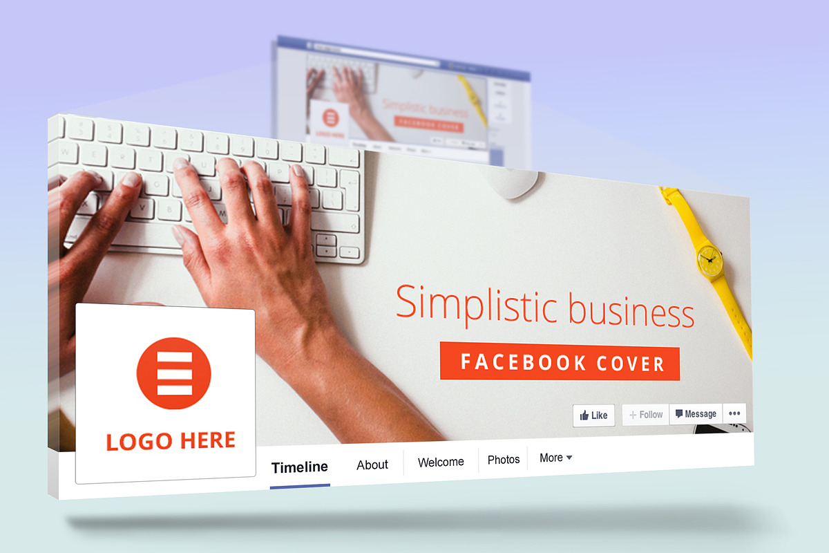 Simple Business Facebook Cover, a Social Media Template by NeptuneDesign (Photo 2 of 4)