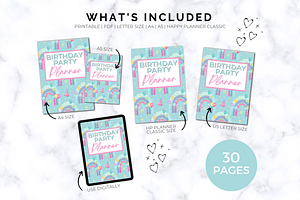 Birthday Party Planner - Printable