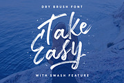 TakeEasy Brush Font, a Script Font by Letterhend Studio (Thumbnail 2 of 17)