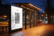 Bus Stop Poster Mockup, an Advertising Mockup by dpi (Thumbnail 7 of 12)