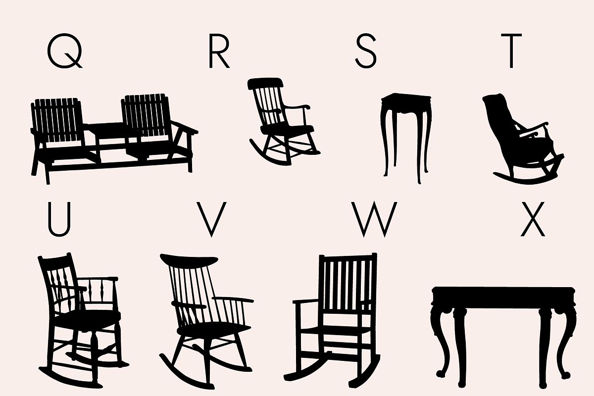 Furniture Dingbats Font, a Symbol Font by Minimalartstudio (Photo 4 of 11)