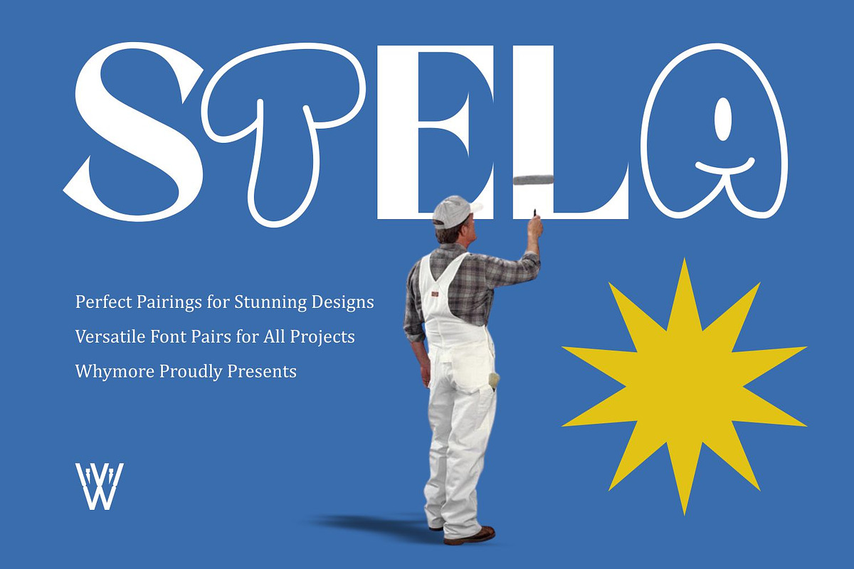 Stela Serif Grafity Font Duo, a Serif Font by WhymoreArt (Photo 1 of 9)