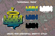 Bomber Wall Graffiti Font, a Script Font by Rochart (Thumbnail 2 of 10)