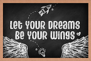 Chalk Dream, a Font by Orenari (Thumbnail 2 of 6)