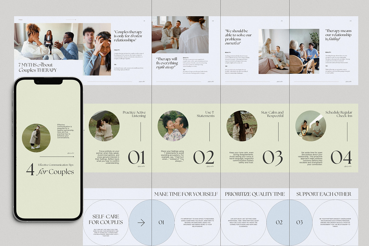 Mental Health Instagram Templates, a Social Media Template by Chewie Co (Photo 7 of 12)