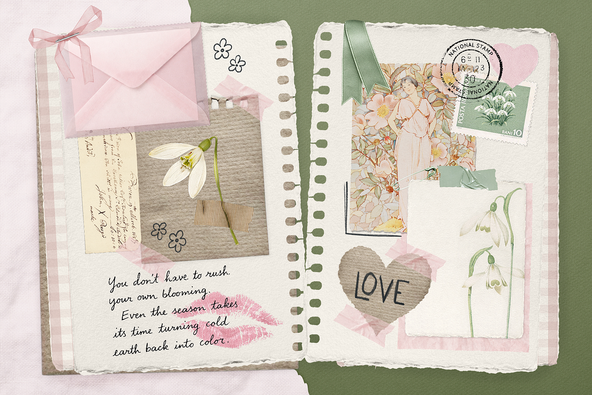 BREATH OF SPRING Scrapbooking Bundle, an Object Graphic by Moon Starer Studio (Photo 2 of 10)