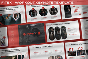 Fitex - Workout Keynote Template, a Presentation Template by SlideFactory
