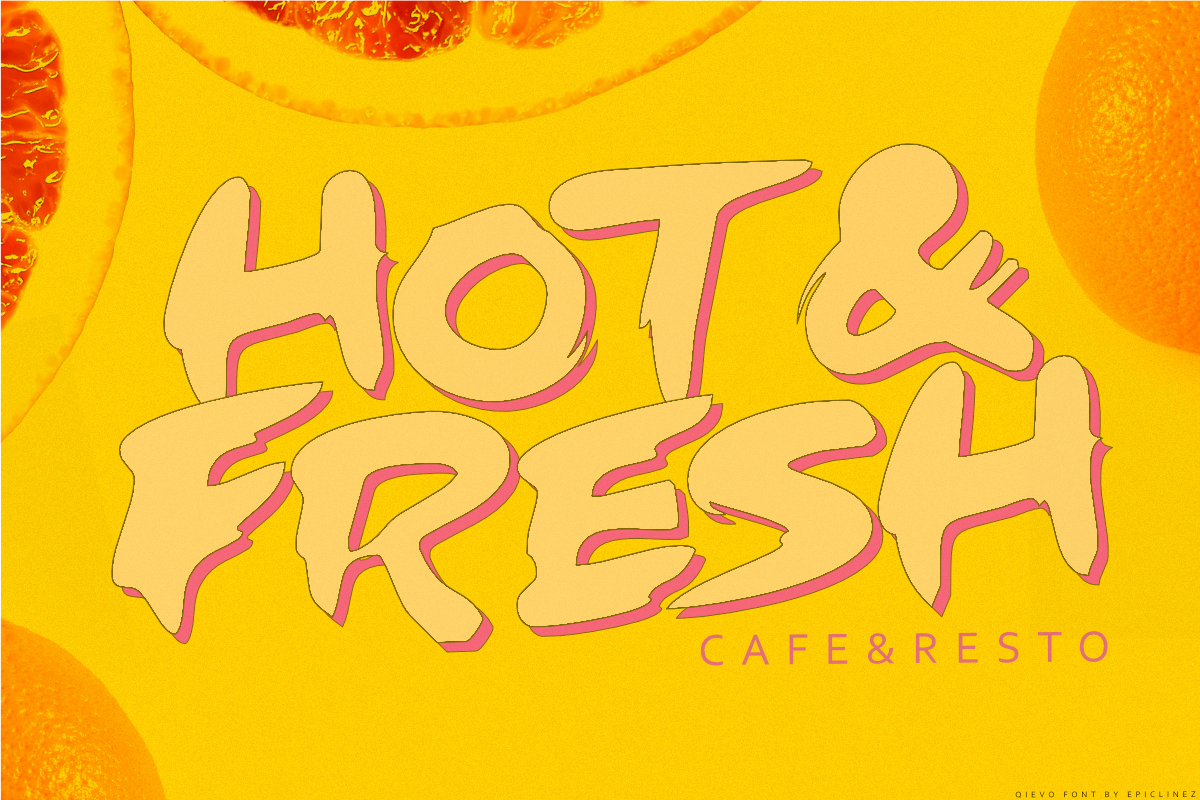 Qievo | Expressive Bold Brush Font, a Handwritten Font by Epiclinez (Photo 4 of 5)