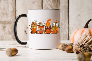 Pumpkin Autumn Coffee Graphics