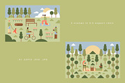 Geometric Life - Park Activities, a Person Illustration by Léo Alexandre (Thumbnail 9 of 17)