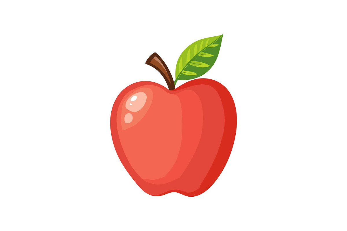 Happy Sparkle Apple Mascot, an Object Graphic by Designs_River (Photo 12 of 13)