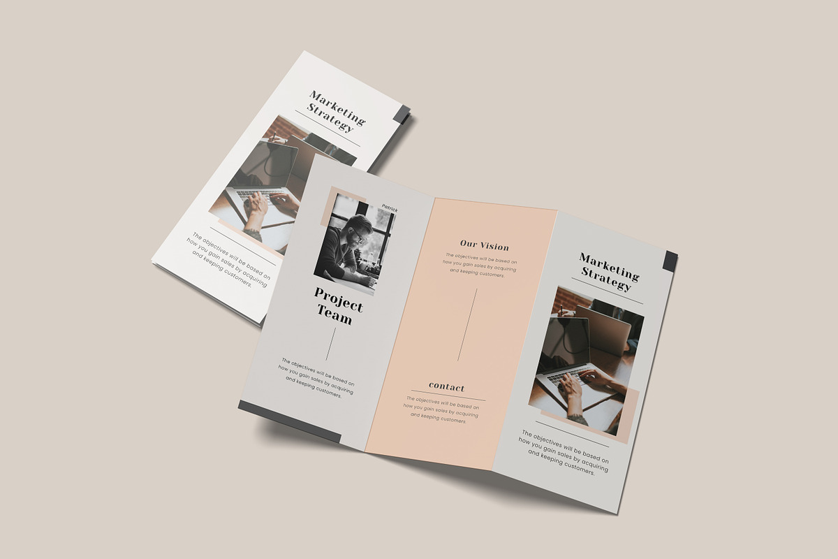 A4 Trifold Brochure Mockup Bundles, a Brochure Template by Graphic Aesthetic (Photo 10 of 20)