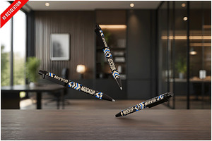Three Pens Mockup PSD, a Pens & Pencil Mockup by Bruno's Shop