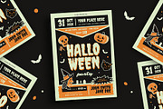 Retro Halloween Party Flyer, a Flyer Template by VectorVactory (Thumbnail 1 of 3)