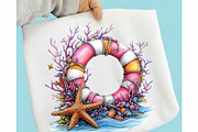 Whimsical Summer Lifebuoy Clipart, an Illustration by designcity5 (Thumbnail 4 of 5)