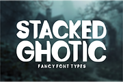 Stacked Ghotic - Fancy Display Font, a Sans Serif Font by KiddoGlyphs Studio (Thumbnail 1 of 4)