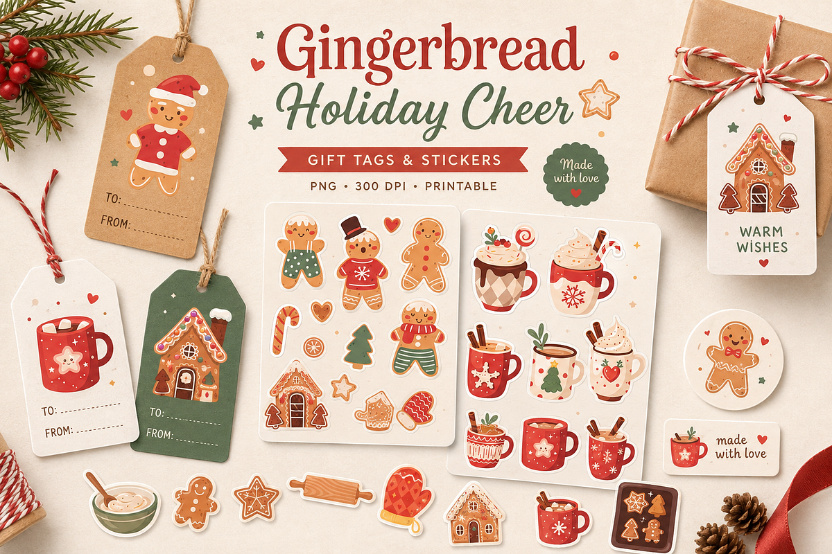Christmas Sweets Illustrations, a Seasonal Illustration by Anna Studio (Photo 5 of 12)