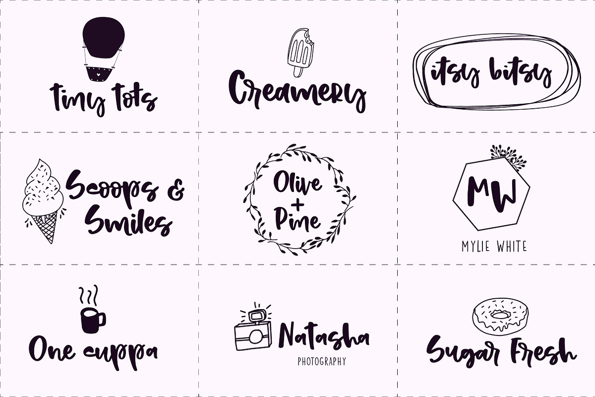 StrawberryShortcake LOGO KIT + Bonus, a Branding & Logo Template by theinkaffair (Photo 2 of 13)
