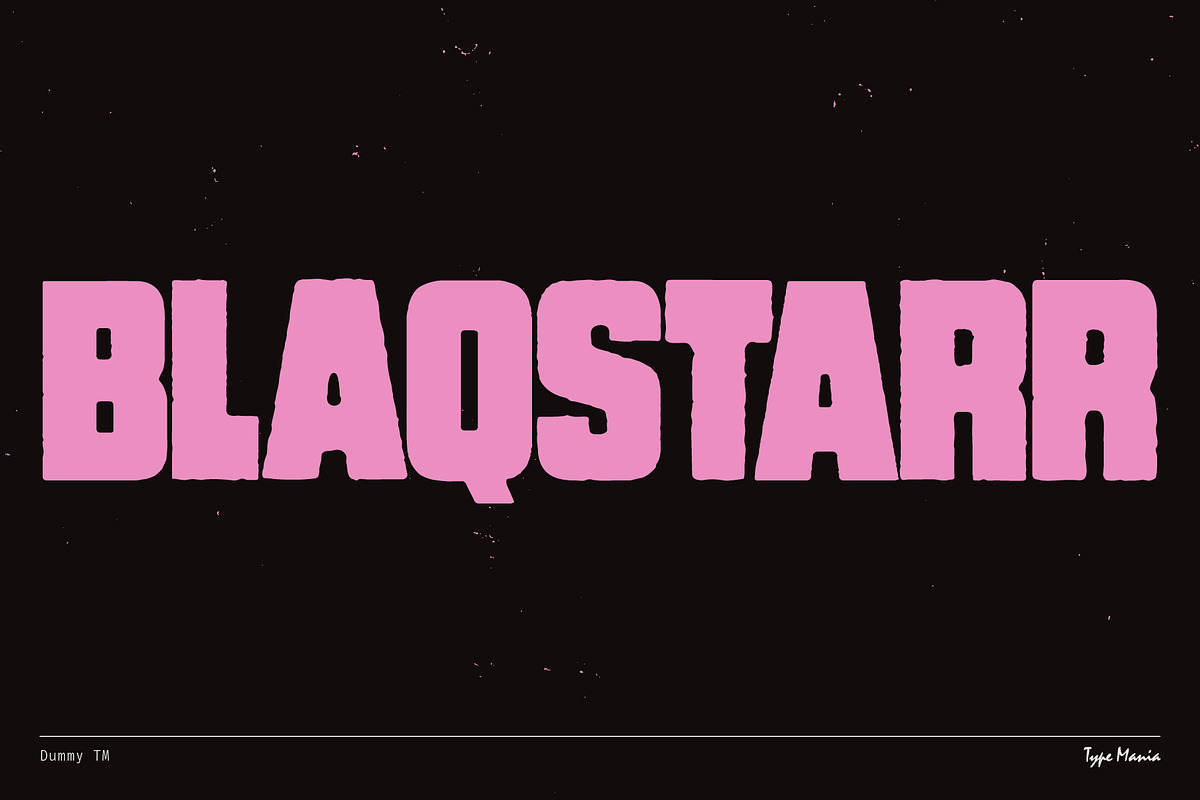 Dummy TM – Bold Distressed Type, a Sans Serif Font by Type Mania (Photo 3 of 10)