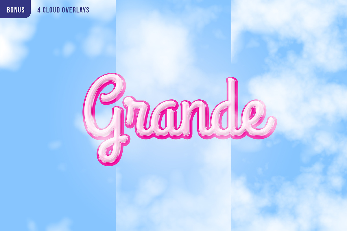 PINK GLOSS 3D Shiny Text Effect, a Preset Add-On by velvetmade.designs (Photo 4 of 8)