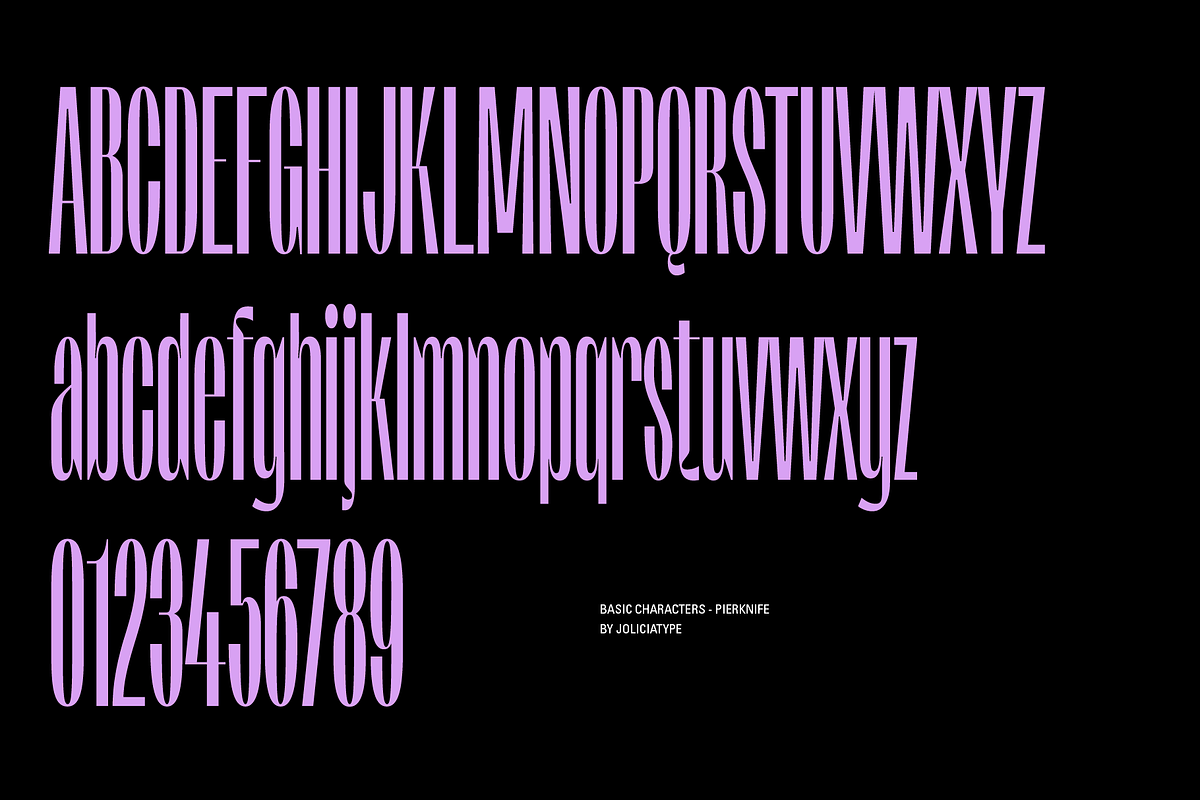 Pierknife | Ultra Condensed Sans, a Sans Serif Font by Jolicia Type (Photo 10 of 14)