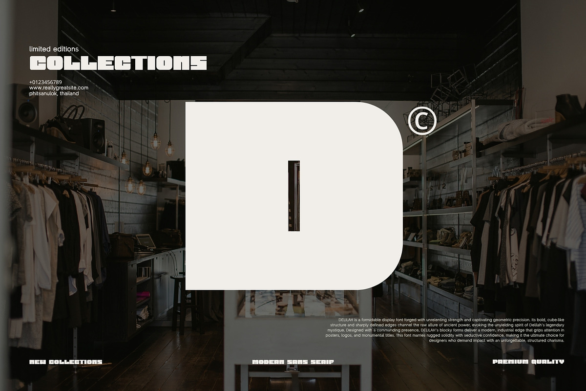 DEBORAH MODERN DISPLAY FONT, a Sans Serif Font by BURSTYPE (Photo 9 of 9)