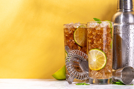 Cuba libre or long island summer cocktail, a Food & Drink Photo by Rimma