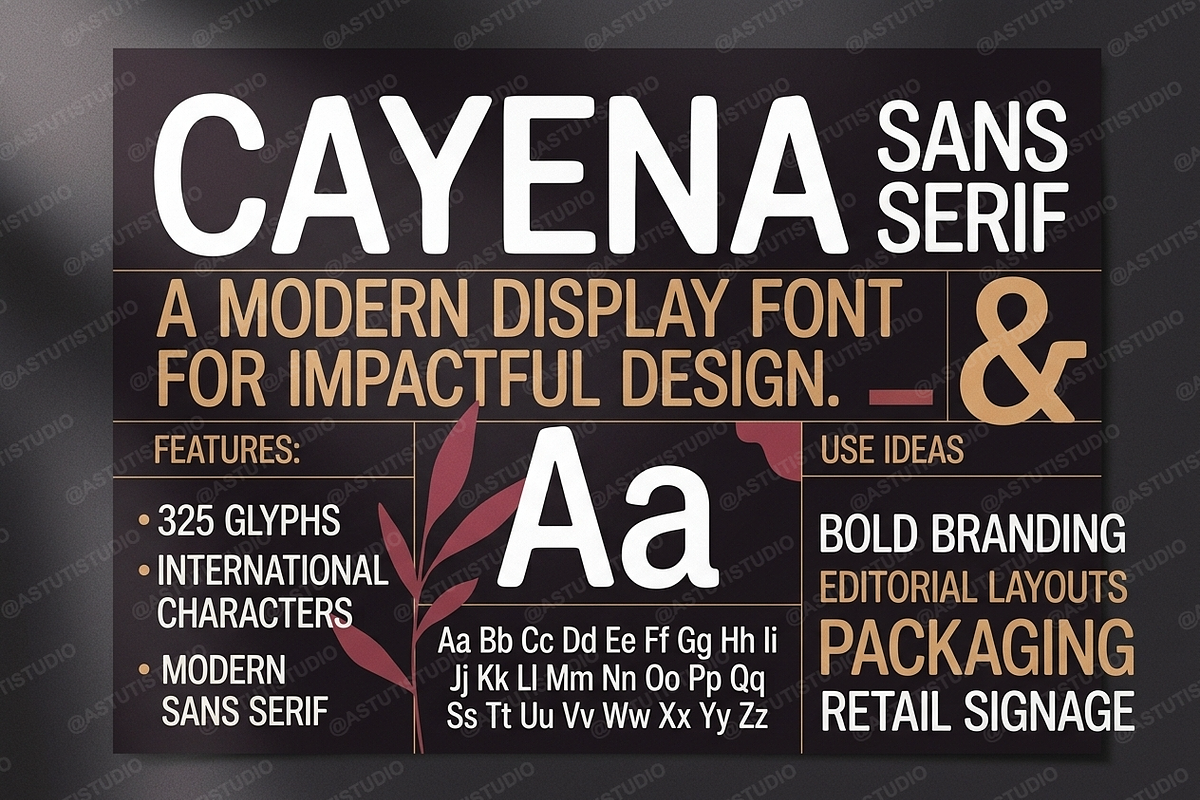 Cayena - Modern Serif, a Serif Font by Astuti Studio (Photo 17 of 25)