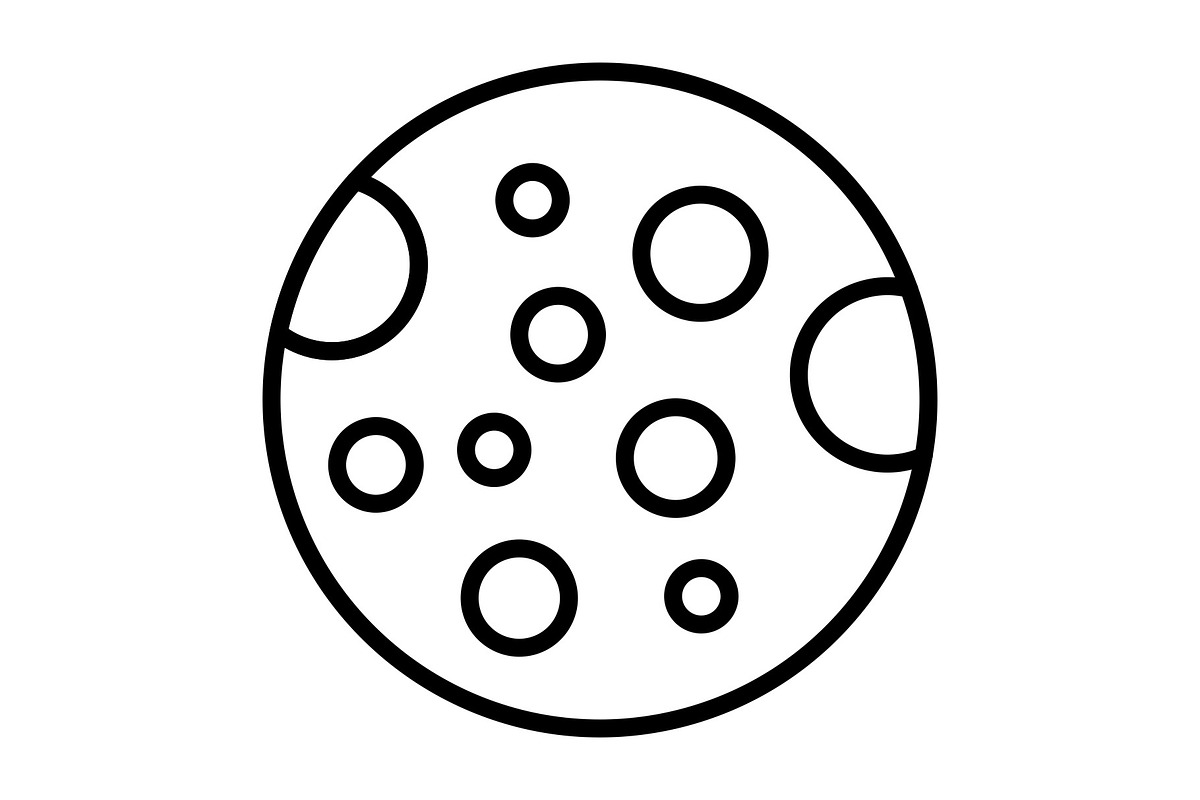 Moon Line Icon, an Icon by Pexelpy