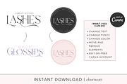 Luxury Lash Tech Logo Template Kit, a Branding & Logo Template by Studio Eburnean (Thumbnail 3 of 4)