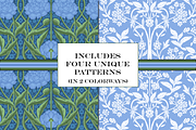 William Morris Blue & Green Patterns, a Pattern Graphic by RachelStudio (Thumbnail 2 of 10)
