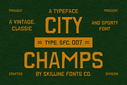 SFC City Champs, a Slab Serif Font by Skilline Supply Co. (Thumbnail 1 of 8)