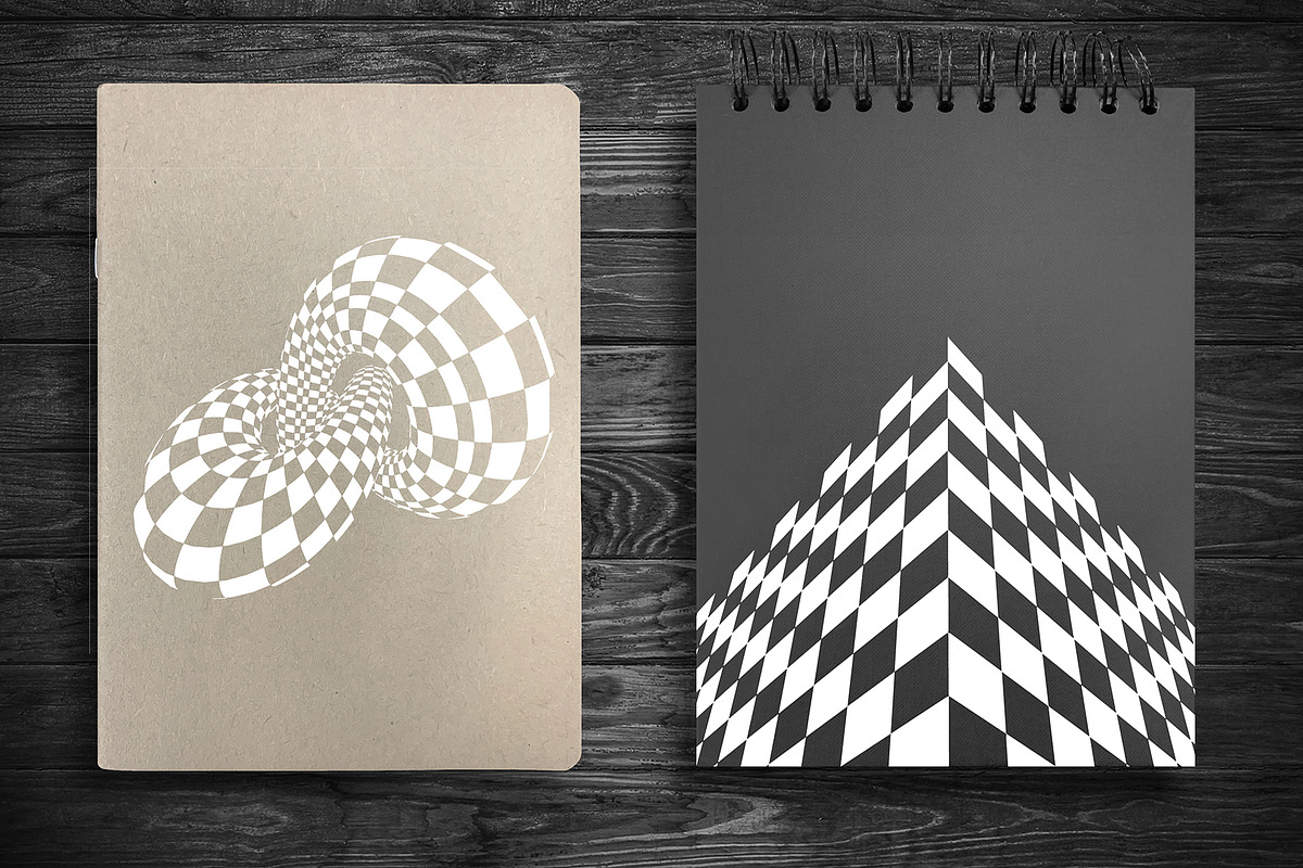 Op Art - Vector backgrounds bundle, a Background Graphic by RDShop (Photo 7 of 14)