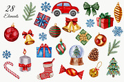 Merry Christmas, a Decorative Illustration by Andre_Eva (Thumbnail 3 of 11)