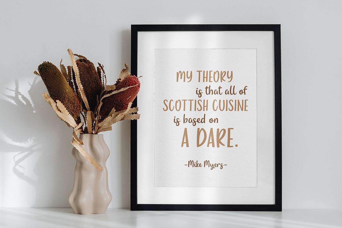Whisky Fudge - Brush Script Font, a Script Font by Thistle Type (Photo 5 of 7)