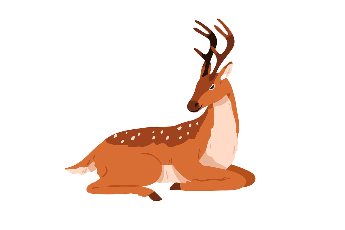 Cute deer childish cartoon set, an Animal Illustration by Good Studio (Photo 7 of 7)