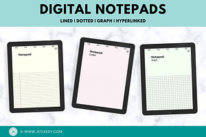 Set of 3 Digital Notepads