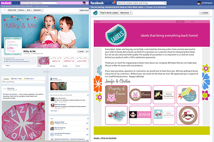 Facebook page design