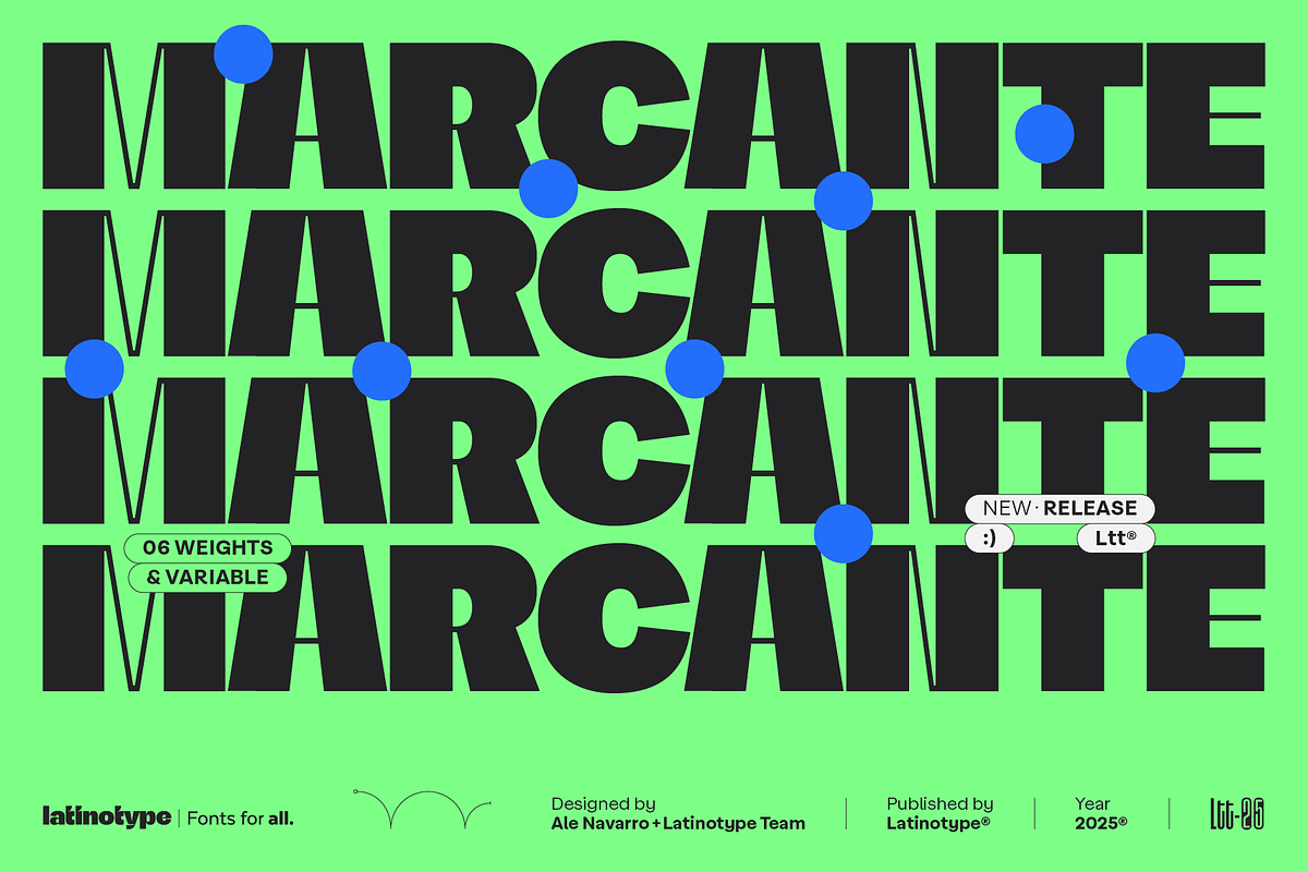 Marcante - Intro Family 60% off, a Sans Serif Font by Latinotype (Photo 1 of 17)