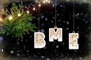 Christmas Alphabet Baubles SVG, an Object 3D Model by Coco Bloom (Thumbnail 3 of 6)