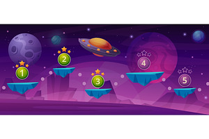Map space game. Universe travelling, an Illustration by LadadikArt