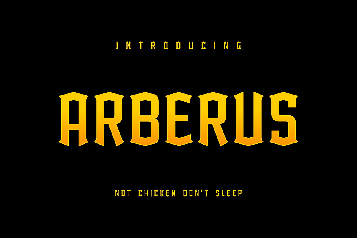 Arberus Font, a Slab Serif Font by Kreabie (Photo 1 of 8)