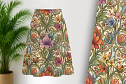 Vintage Decor Floral Background, a Decorative Illustration by Sharon Schwalbe (Thumbnail 2 of 6)